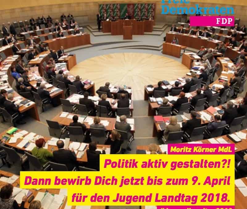 Landtag hautnah – Jetzt bewerben für den nächsten Jugend – Landtag!