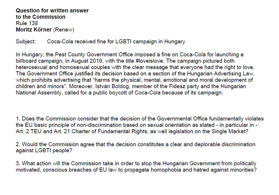 Coco-Cola erhält Geldstrafe in Ungarn wegen LGBTI-Kampagne