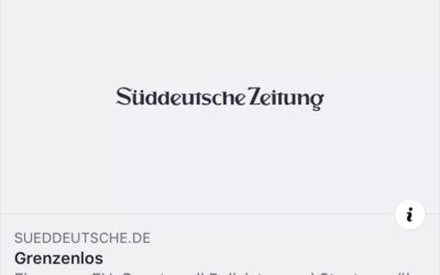 Bericht zum Thema E-Evidence in der Süddeutschen Zeitung