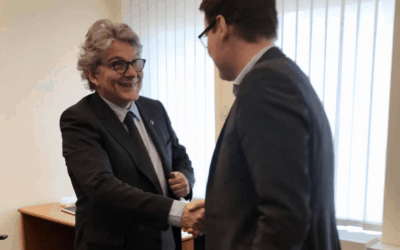 Austausch mit EU-Kommissar Thierry Breton zum Finanzrahmen der EU