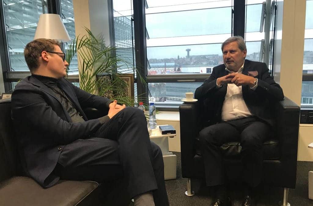 Treffen mit Haushaltskommissar Johannes Hahn