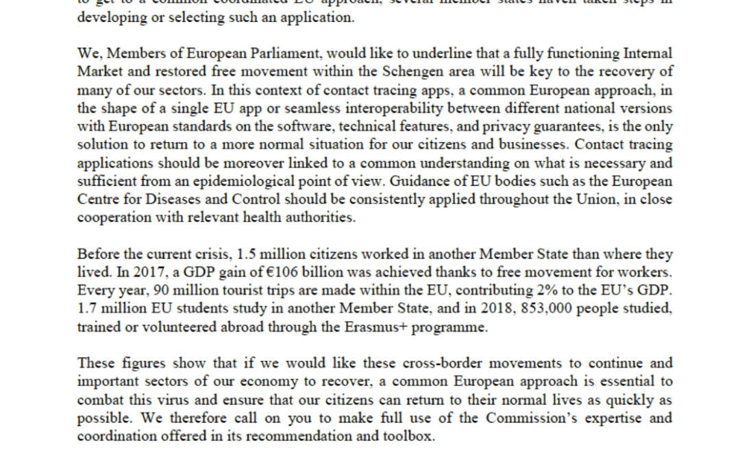 Wir brauchen eine EU-koordinierte Corona-App