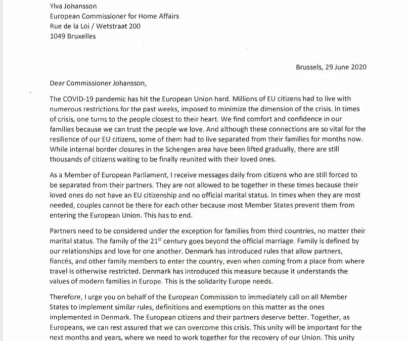 #LoveIsNotTourism – mein Brief an EU-Kommissarin Ylva Johansson